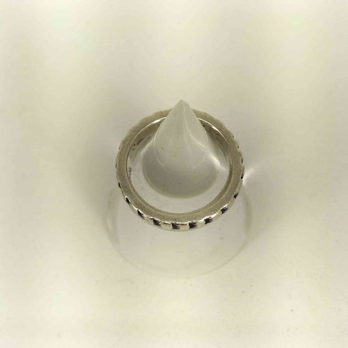 インディアンジュエリー INDIAN JEWELRY NAVAJO Stanley Parlker SV2連リング STERLING メンズ  8号